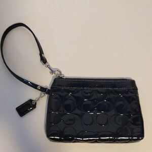 Coach Elegant Black Wristlet Clutch. LE